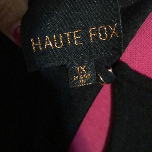Forever 21 haute fox sz 1x Black new no tags - Picture 5 of 5